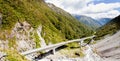 Arthurs Pass Viaduct highway, Southern Alps, NZ