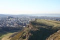 Arthurs Seat to the Ochil Hills Royalty Free Stock Photo