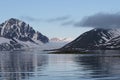Artic landscape reflex Royalty Free Stock Photo