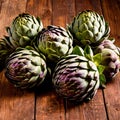 Artichoke fresh raw organic vegetable