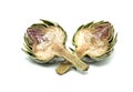 Artichoke halves Royalty Free Stock Photo