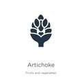 Artichoke icon vector. Trendy flat artichoke icon from fruits collection isolated on white background. Vector illustration can be Royalty Free Stock Photo