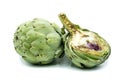 Artichoke isolated on white background Royalty Free Stock Photo