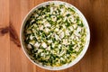 Artichoke salad in white bowl Royalty Free Stock Photo