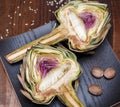 Artichoke and species Royalty Free Stock Photo