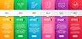 Article, Algorithm and Chemistry pipette icons set. Project deadline, Checkbox and Verify signs. Vector