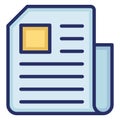 Article, blog Isolated Vector Icon Which can easily modify or edit
