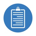 Article document content icon. Blue color vector