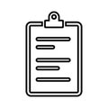 Article document content icon. Outline vector