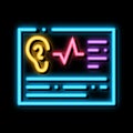 Article Hearing neon glow icon illustration
