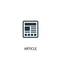 Article icon. Simple element