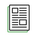 Article icon vector image. Royalty Free Stock Photo