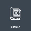 Article Icon Vector. Royalty Free Stock Photo