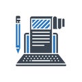 Article Submission Vector Glyph Icon