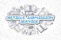 Article Submission Service - Business Concept.