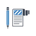 Article Submission Vector Glyph Icon