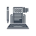 Article Submission Vector Glyph Icon
