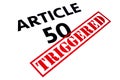 ARTICLE 50 TRIGGERED Royalty Free Stock Photo