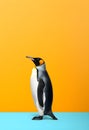 Articulate Penguin: Pop Art Minimalism Royalty Free Stock Photo