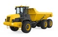 Articulated Dump Truck Isolated