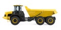 Articulated Dump Truck Isolated