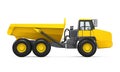 Articulated Dump Truck Isolated