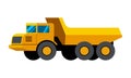 Articulated dump truck minimalistic icon