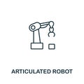 Articulated Robot icon from artificial intelligence collection. Simple line Articulated Robot icon for templates, web design and