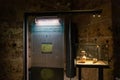 Artifacts from the Canaanite period on display at the Templar fortress in the Acre old city in northern Israel