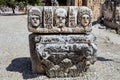 Artifacts carved pillars Myra, Turkey