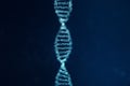 Artifical intelegence DNA molecule. Concept binary code genome. Abstract technology science, concept artifical Dna. 3D