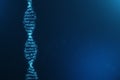 Artifical intelegence DNA molecule. DNA is converted into a digital code. Digital code genome. Abstract technology Royalty Free Stock Photo