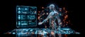 artifical intelligence, robotics, working with smart technologies, future technology concept