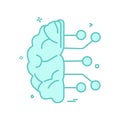 Artificia brain ic intelligence icon vector design