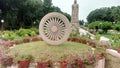 Artificial Ashok chakra at Sarnath Varanasi.