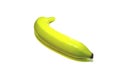 Artificial Banana iso lated. Royalty Free Stock Photo
