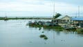 An artificial bay and small fishing schooners