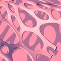 Artificial biologic fiber background with abstract pink mesh