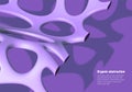 Artificial biologic fiber background with abstract violet mesh