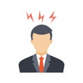 Artificial brain Color Vector Icon which can easily modify or edit Royalty Free Stock Photo
