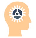 Artificial brain Isolated Vector icon which can easily modify or edit Royalty Free Stock Photo