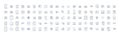 Artificial business line icons collection. Automation, Robotics, Neural, Intelligence, Algorithm, Virtual, Machine Royalty Free Stock Photo