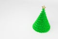 Artificial Christmas tree 3d color illustration