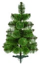 Artificial christmas tree, isolated on white background Royalty Free Stock Photo