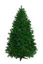 Artificial christmas tree isolated on white background Royalty Free Stock Photo