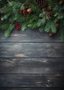 Artificial Christmas Tree watercolor winter border Royalty Free Stock Photo