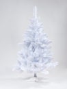 Artificial christmas tree on a white background Royalty Free Stock Photo