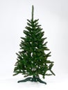 Artificial christmas tree on a white background Royalty Free Stock Photo