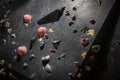 Artificial climbing bouldering wall template