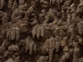 Artificial creation of stalactite wall Wallenstein Garden, Prague Royalty Free Stock Photo